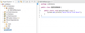 Maven-project-in-eclipse-first-class